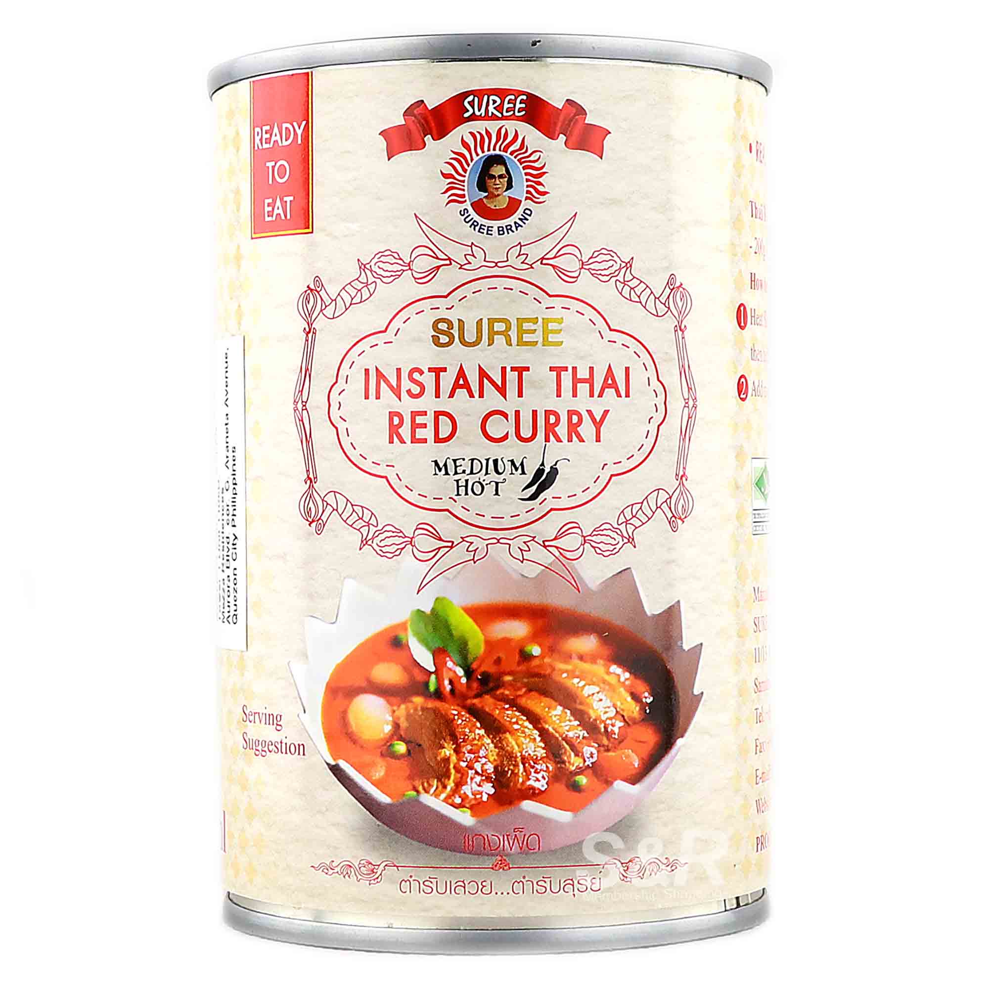 Suree Ready-To-Eat Instant Thai Red Curry Medium Hot 400mL